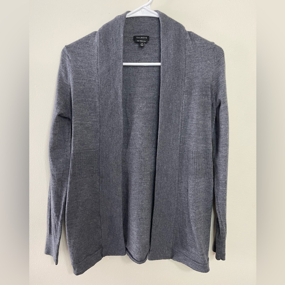 Talbots Women’s Cardigan Open Front Pure Merino Wool Sz Small. - Picture 17 of 17